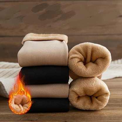 5 Pairs Self-Heating Snow Socks | Women’S Unisex Thickened Fleece, Cold-Proof Mid-Calf Floor Socks
